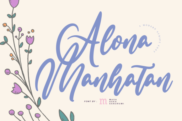 Alona Manhatan: A Thoughtful Script Font for Editorial Calm