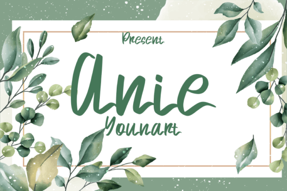 Anie Younart: A Modern Script Typeface for Digital Branding