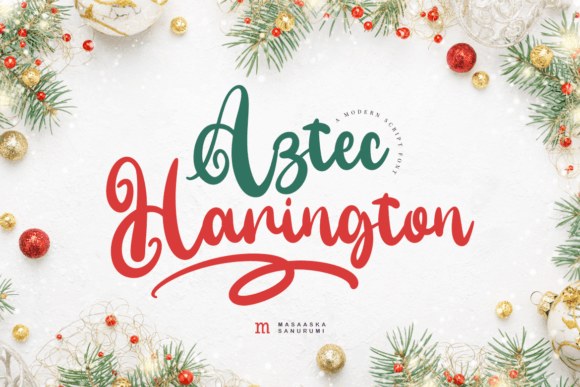Aztec Harington: A Modern Script Font That Cuts Through the Feed