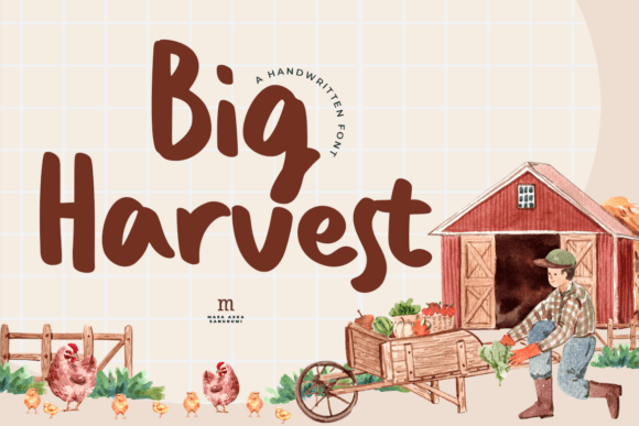 Big Harvest: A Playful Script Font for Editorial Charm