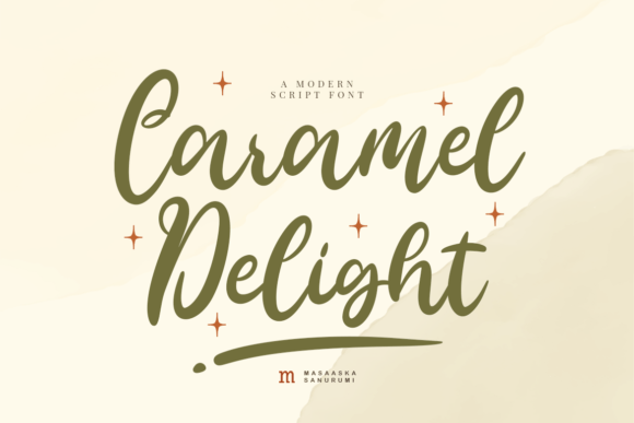 Caramel Delight: A Modern Script Font for Digital Branding
