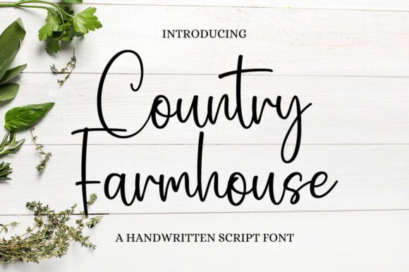 Country Farmhouse: A Handwritten Font That Feels Like Home