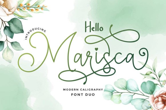 Hello Marisca Duo: A Polished Script & Sans Font Pair for Real Business Branding