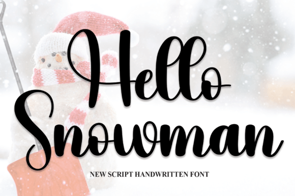 Hello Snowman: A Delightful Script Font for Digital Branding