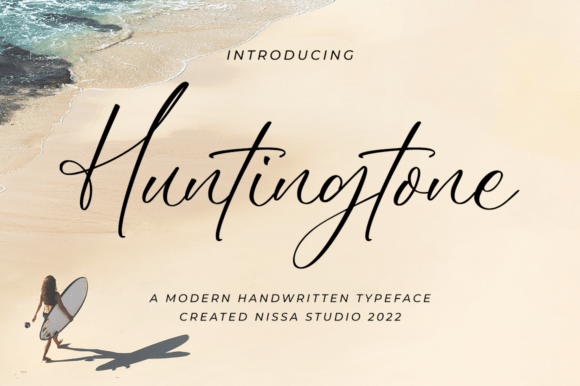 Huntingtone: A Handwritten Font That Makes Your Campaign Stand Out