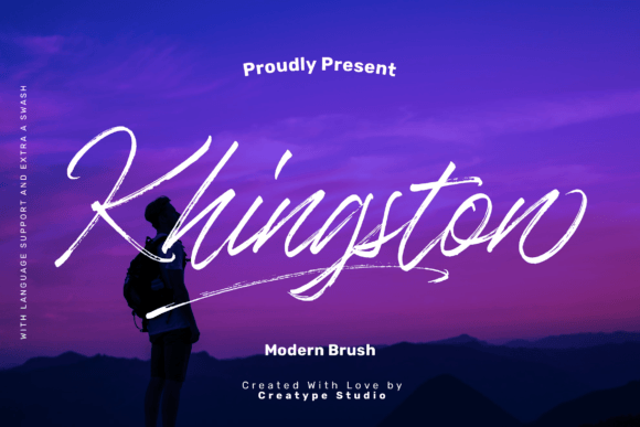 Khingston: A Modern Brush Font That Elevates Digital Branding