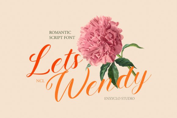 Lets Wendy: A Script Font That Feels Like a Thoughtful Pause