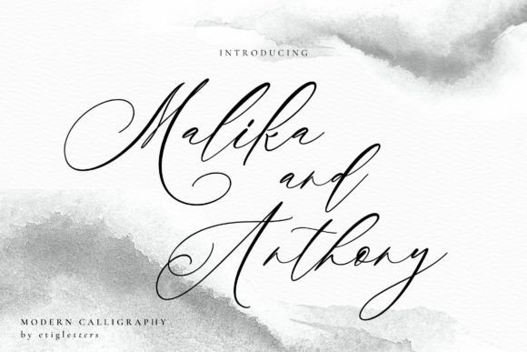 Malika and Anthony: A Handwritten Font That Breathes Quiet Confidence