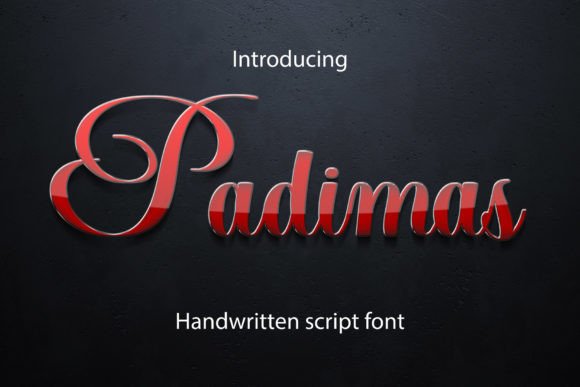 Padimas: A Modern Script Font for Thoughtful Editorial Design