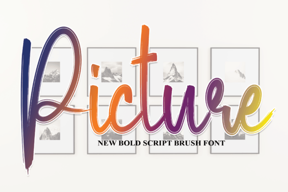 Picture: A Script Font That Earns Its Place