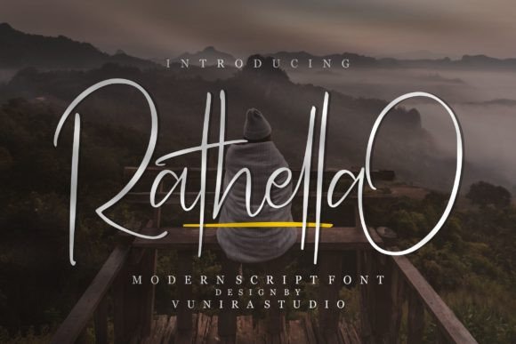 Rathella: A Modern Script Font for Digital Branding