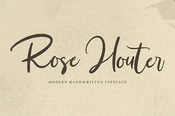 Rose Houter: A Warm, Elegant Script Font for Thoughtful Branding