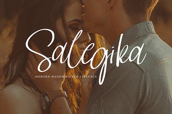 Salegika: A Handwritten Script Typeface That Elevates Digital Branding