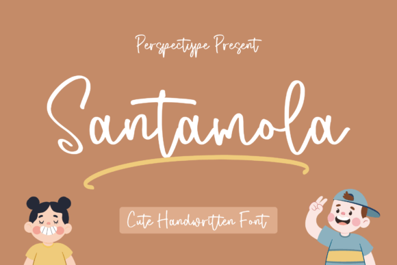 Santamola: A Friendly Handwritten Font for Digital Branding