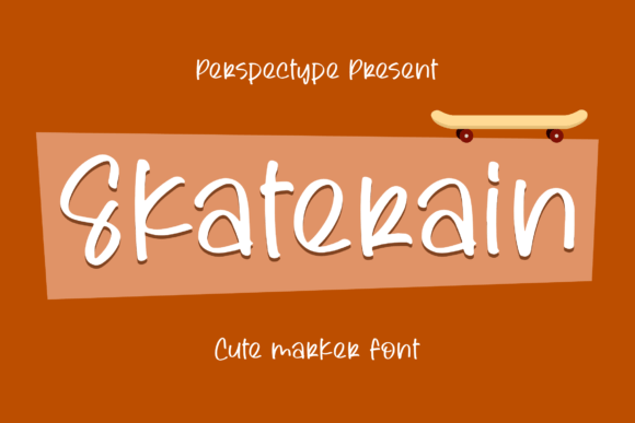 Skaterain: A Cute Marker Font That Delivers Personality at a Glance