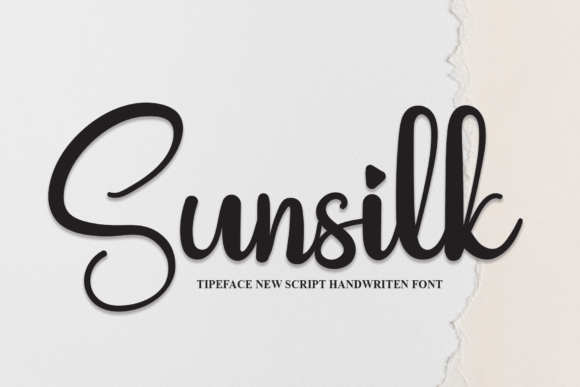 Sunsilk: A Sweet, Smooth Handwritten Font for Romantic Branding
