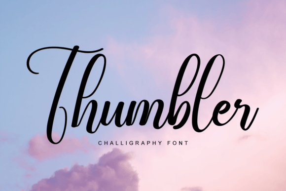 Thumbler: A Romantic Script Font That Elevates Digital Branding