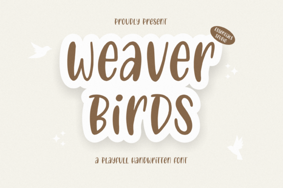 Weaver Birds: A Playful Handwritten Font for Campaign Visuals