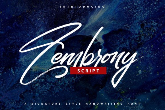Zembrony: A Handwritten Font That Feels Like a Signature